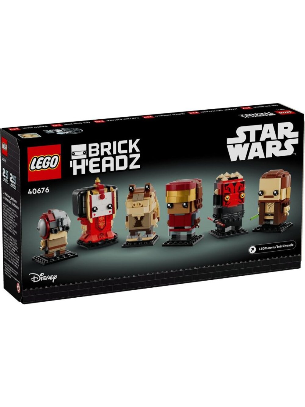 LEGO Star Wars BrickHeadz Phantom Menace - Collectible Star Wars Figures 40676